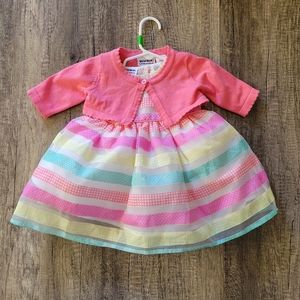 Blueberi Boulevard Spring Dress & Cardigan 6m